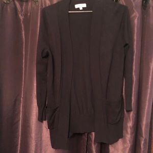 Active USA black sweater cardigan Sz L